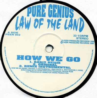 Pure Genius – Law Of The Land EP (Vinyl) (1996) (FLAC + 320 kbps)