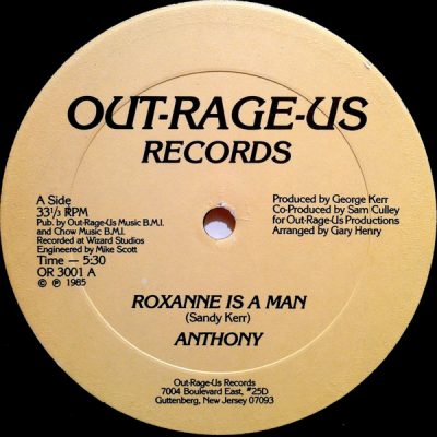 Anthony – Roxanne Is A Man (WEB Single) (1985) (320 kbps)