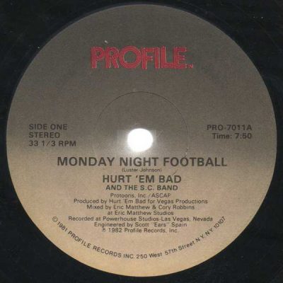 Hurt ’em Bad And The S.C. Band – Monday Night Football (VLS) (1982) (FLAC + 320 kbps)