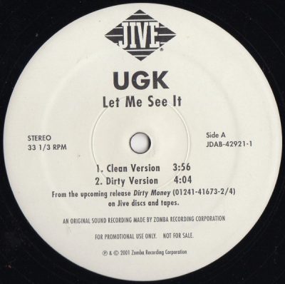 UGK – Let Me See It (Promo VLS) (2001) (FLAC + 320 kbps)