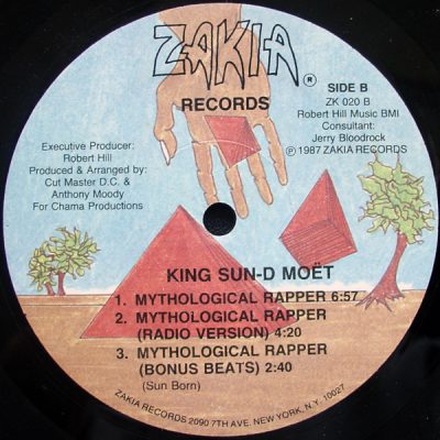 King Sun & D-Moet – Hey Love / Mythological Rapper (VLS) (1987) (FLAC + 320 kbps)