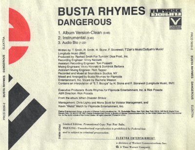 Busta Rhymes – Dangerous (Promo CDS) (1997) (FLAC + 320 kbps)