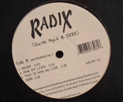 RADIx – Of The Root EP (Vinyl) (2005) (FLAC + 320 kbps)