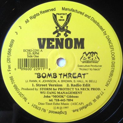 Venom – Bomb Threat / The Boulevard (VLS) (1997) (FLAC + 320 kbps)
