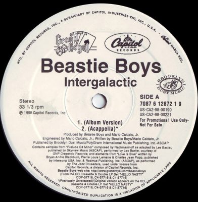 Beastie Boys – Intergalactic (Promo VLS) (1998) (FLAC + 320 kbps)