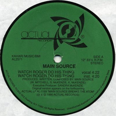 Main Source – Watch Roger Do His Thing (Reissue VLS) (1990-2005) (FLAC + 320 kbps)