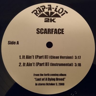 Scarface – It Ain’t (Part II) (Promo VLS) (2000) (FLAC + 320 kbps)