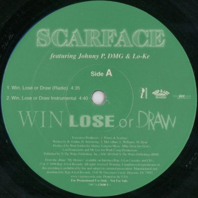 Scarface – Win, Lose Or Draw / Southside (Promo VLS) (1998) (FLAC + 320 kbps)
