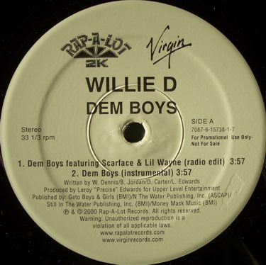 Willie D – Dem Boys (Promo VLS) (2000) (FLAC + 320 kbps)