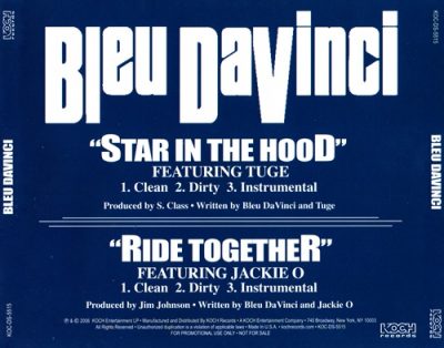 Bleu Davinci – Star In The Hood / Ride Together (Promo CDS) (2006) (FLAC + 320 kbps)