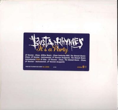 Busta Rhymes – It’s A Party (Clean Version) (Promo VLS) (1996) (FLAC + 320 kbps)