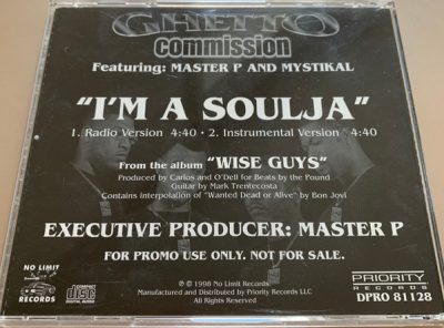 Ghetto Commission – I’m A Soulja (Promo CDS) (1998) (FLAC + 320 kbps)