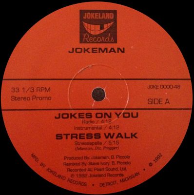 Jokeman – Jokes On You / Stress Walk (Promo VLS) (1992) (FLAC + 320 kbps)