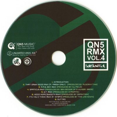 Substantial – QN5 RMX Vol. 4 (CD) (2008) (FLAC + 320 kbps)