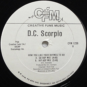 D.C. Scorpio – How You Like Your Rhymes To Be (WEB Single) (1990) (320 kbps)