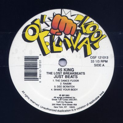 The 45 King – The Lost Breakbeats: Just Beats EP (WEB) (1987) (320 kbps)