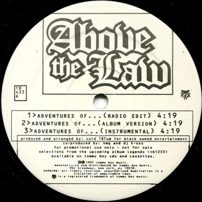 Above The Law – Adventures Of… (Promo VLS) (1997) (FLAC + 320 kbps)