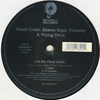 Peedi Crakk – One For Peedi Crakk (VLS) (2002) (FLAC + 320 kbps)