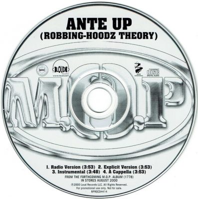 M.O.P. – Ante Up (Robbing-Hoodz Theory) (Promo CDS) (2000) (FLAC + 320 kbps)