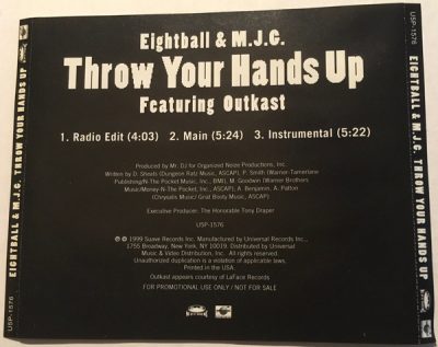 8Ball & MJG – Throw Your Hands Up (Promo CDS) (1999) (FLAC + 320 kbps)
